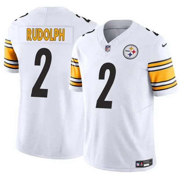 Men & Women & Youth Pittsburgh Steelers #2 Mason Rudolph White 2025 F.U.S.E. Vapor Untouchable Limited Stitched Jersey->philadelphia eagles->NFL Jersey